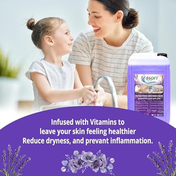 BSOFT HANDWASH LIQUID 25 LITRE | ANTIBACTERIAL HANDWASH LIQUID REFILL | GENTLE ON SKIN, TOUGH ON GERMS | MOISTURIZING & LONG-LASTING HAND WASH - Image 2